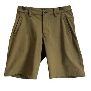 Lululemon Mens Commission Shorts Size 32 Olive Performance Athletic Preppy Chino